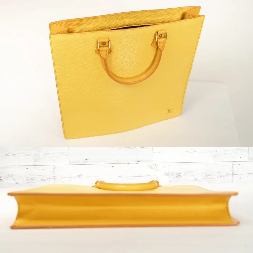 LOUIS VUITTON Large Citron Yellow Epi Leather Tote Handbag - Picture 8 of 14